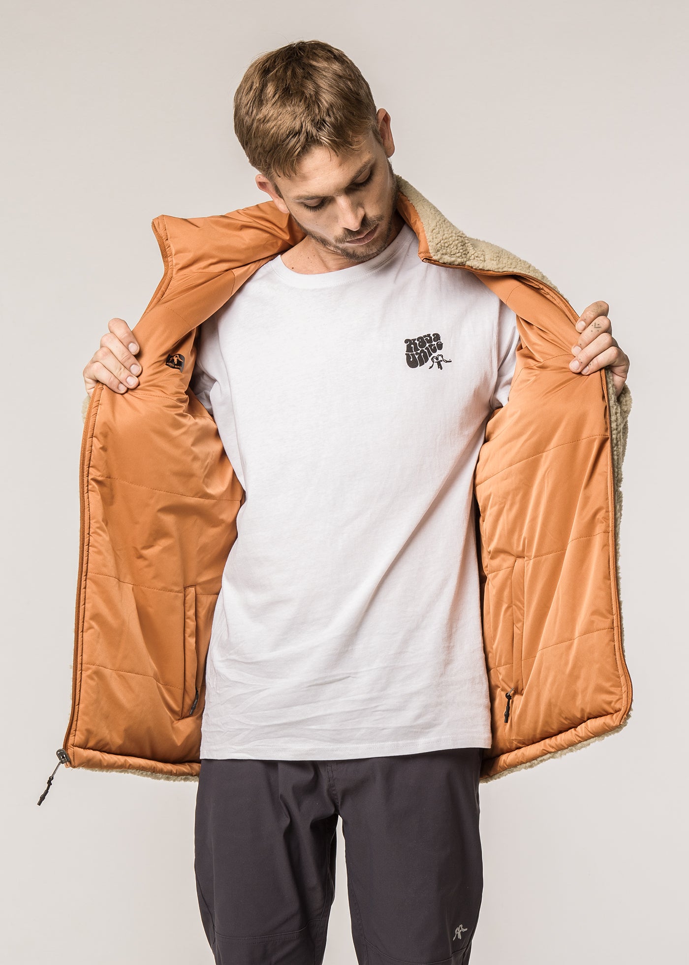 Parka Reversible Chiporro Luma Terracota