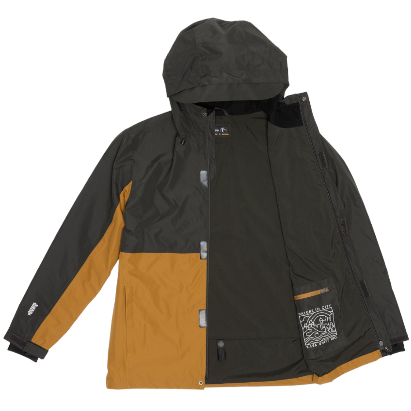 Cortaviento Impermeable Nortazo Gris Camel