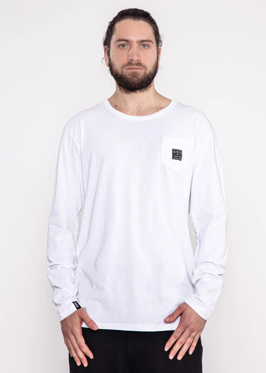 Polera Manga Larga Blanca